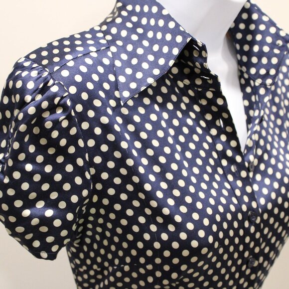 office siren silk bebe top blouse - Picture 4 of 8